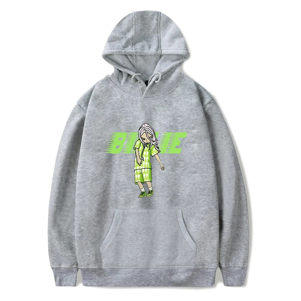 New18 Billie Eilish Толстовка Мужская Черная хлопковая толстовка пара светящаяся Billie Elish Толстовка простая сохраняющая тепло Женская/мужская одежда - Цвет: New18