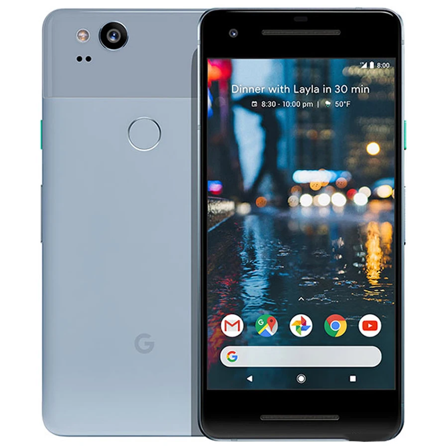 Смартфон Google Pixel 2 5 0 дюйма восемь ядер одна SIM карта 4G LTE Android 4 Гб ОЗУ 128