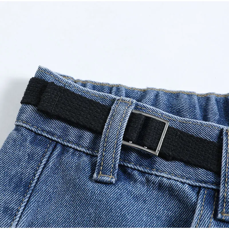 Шаровары с высокой эластичной талией размера плюс Chi декоративным поясом 7XL Ретро