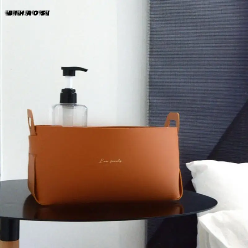 Большая кожаная настольная коробка для хранения гостиной спальни мелочей