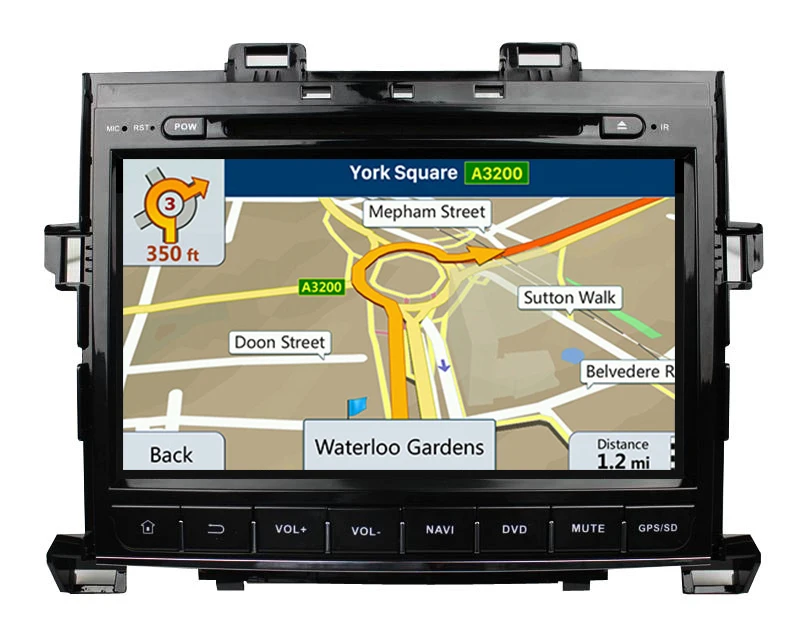 Фото 9-дюймовый автомобильный DVD-плеер с GPS-навигацией BT/TV USB SD, аудио-радио, стерео, автомобильное мультимедийное головное устройство для TOYOTA Alphard ... №4