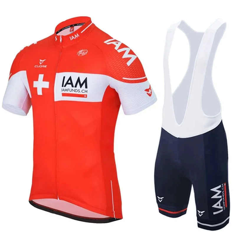 

2021 New Summer IAM Bicycle Jersey Team Riding Wear Latest Men's Sport Clothing Quick-Drying Mountain Bike Suit Breathable