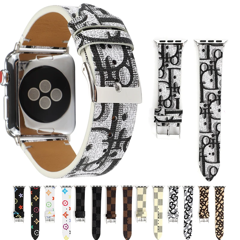 Ремешок из натуральной кожи для Apple Watch band 4 3 iwatch 42 мм 38 44 40 pulseira correa браслет умные