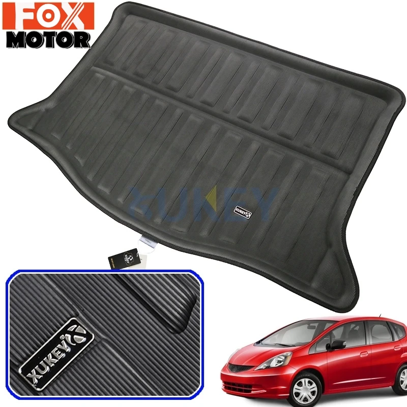 

Задний багажник багажника лайнер коврик пол лоток ковер протектор для Honda Fit / Jazz Хэтчбек 2009 2010 2011 2012 2013