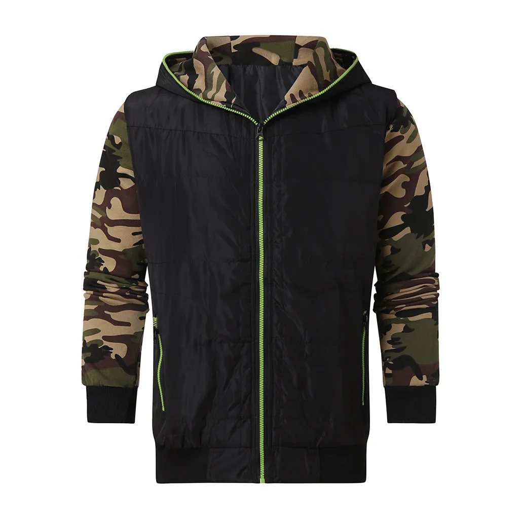 2019 Мужская куртка зимняя Осенняя теплая на молнии складываемый светильник
