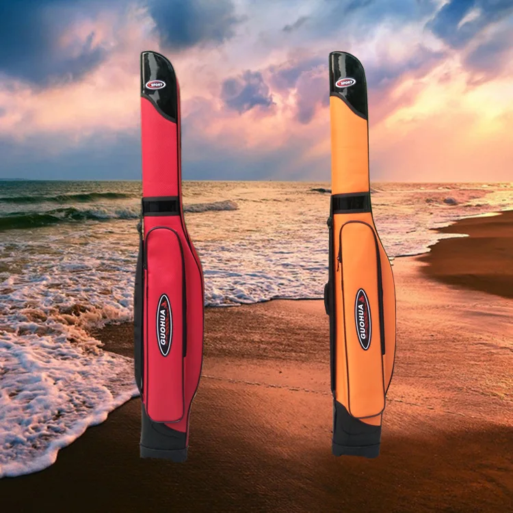 

Fishing Gear Fishing Rod Bag Hard-shell Pot-bellied Fishing Bag 1.2 M Single-layer Rock Fishing Bag Gun Bag Sea Rod Bag.