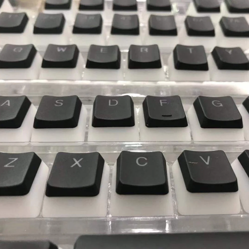 

104pcs Key Mechanical Keyboard Keycaps Switch Opener Open instantly Backlight Two-tone Translucent Removal Office Accessories