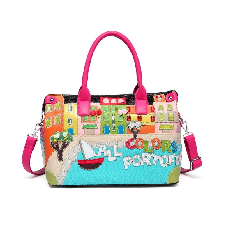 

Bag women's bag new 2021 fashion women's bag women's handbag exquisite embroidery women's bag one shoulder slant span bag