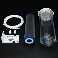 10 inch pre filter explosion proof transparent bottle water purifier softener activated carbon filter