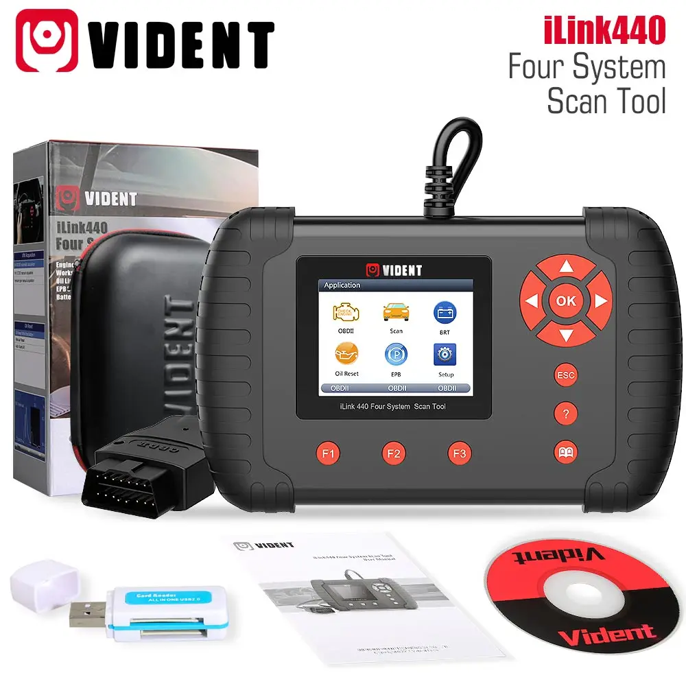 VIDENT iLink440 четыре системы сканер инструмент поддержка двигателя АБС воздушный