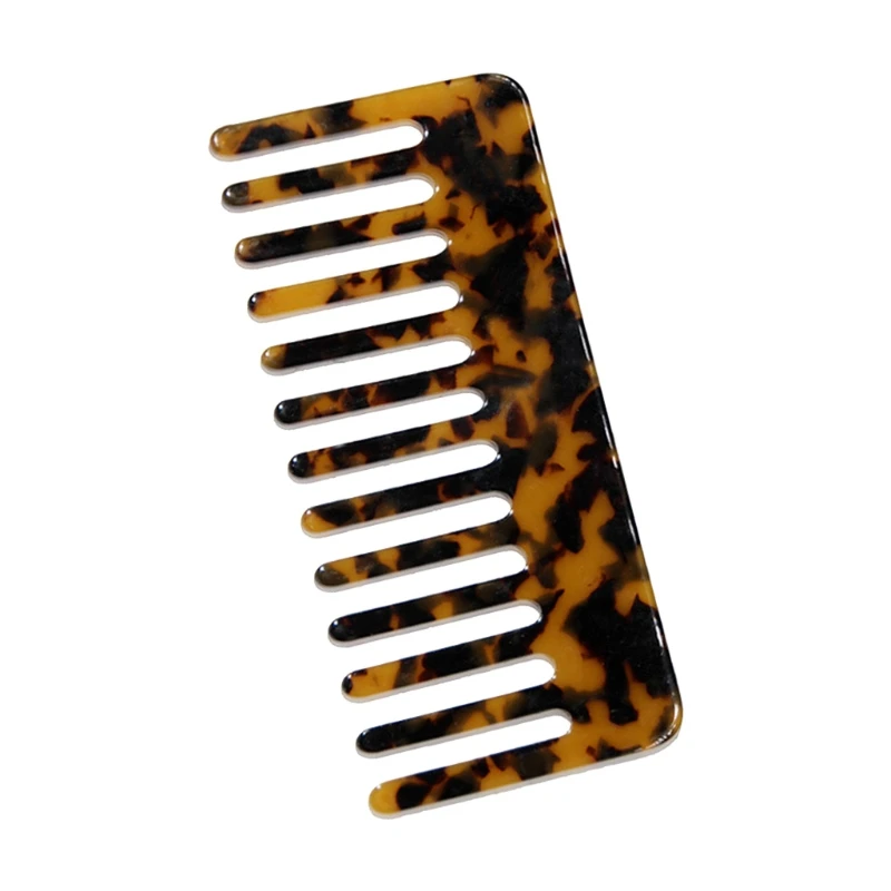 Minimalist Cellulose Acetate Massage Hair Comb Colorful Marble Stone Leopard Hair Brush Rectangle Hairdressing Tools 28ED