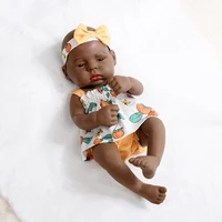 45cm reborn dolls baby black african dolls toys girl real lifelike reborn dolls full body silicone christmas gifts children toys
