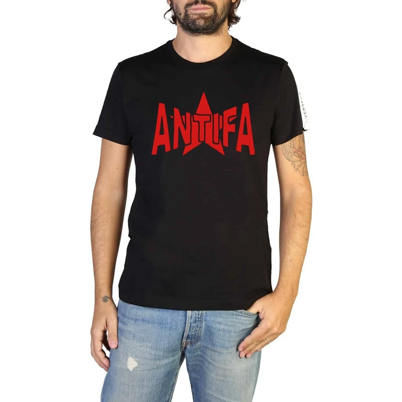 TriDitya HT0266# antifa футболка мужская майка черная футболкамужская унисекс топ летняя