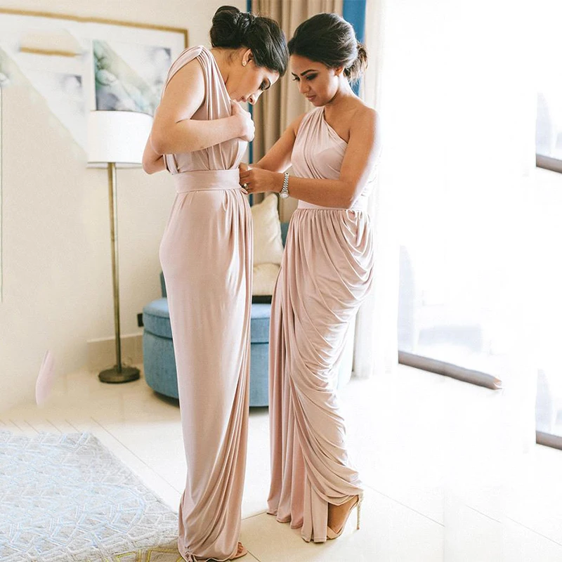 Vestidos De Fiesta Noche платья подружки невесты с глубоким v образным вырезом африканские Свадебные для гостей