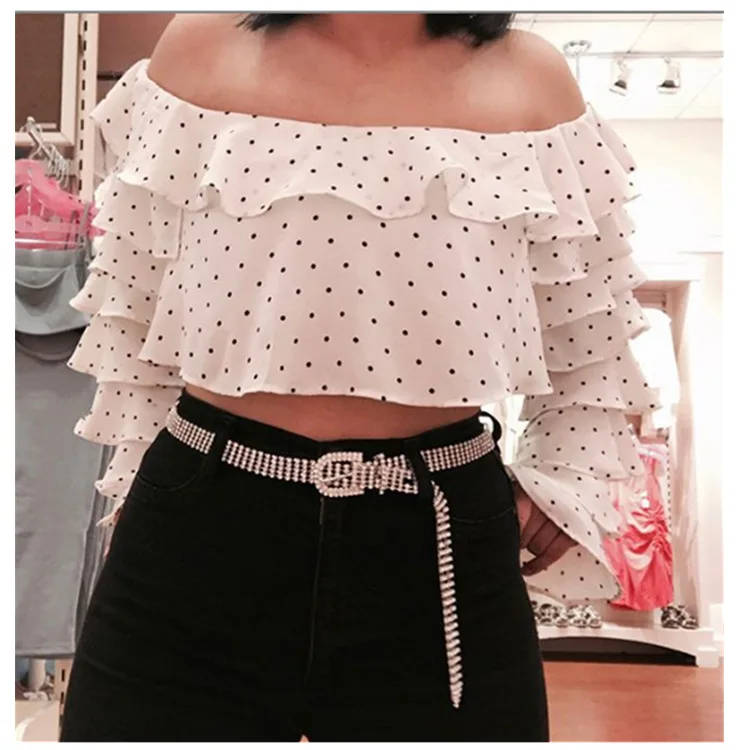 Женский джинсовый пояс элегантный винтажный с металлическими стразами юбка