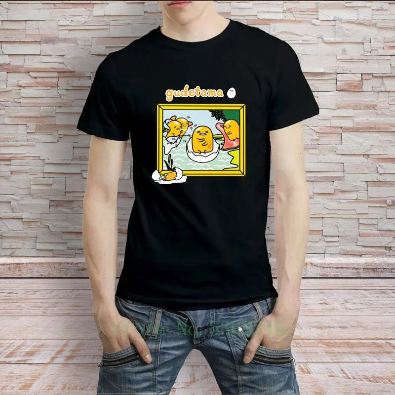 Коллекция музейной коллекции Gudetama Мужская футболка мультяшная бесплатная