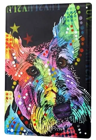 

Tin Sign Decor Plaques Dog Scotch Terrier