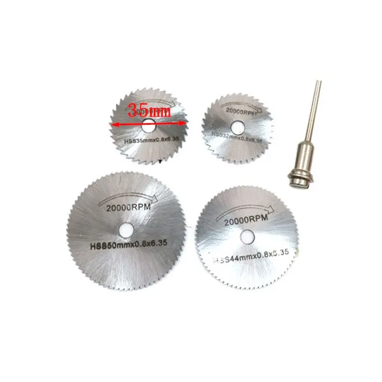 

7pcs HSS Circular Saw Blade Rotary Tool Metal Cutter Power Tool Set Wood Cutting Discs Drill Mandrel Cutoff