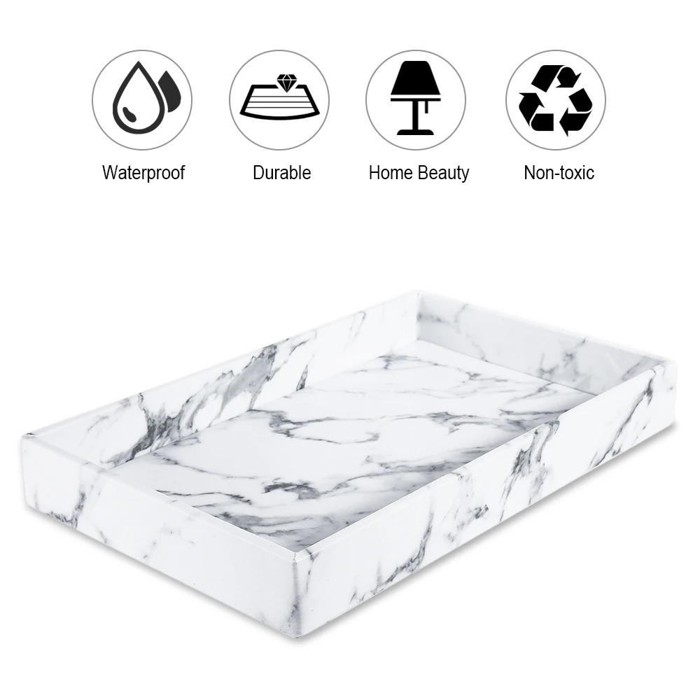 Поднос сервировочный с мраморным узором поднос для китайского чайного сервиза