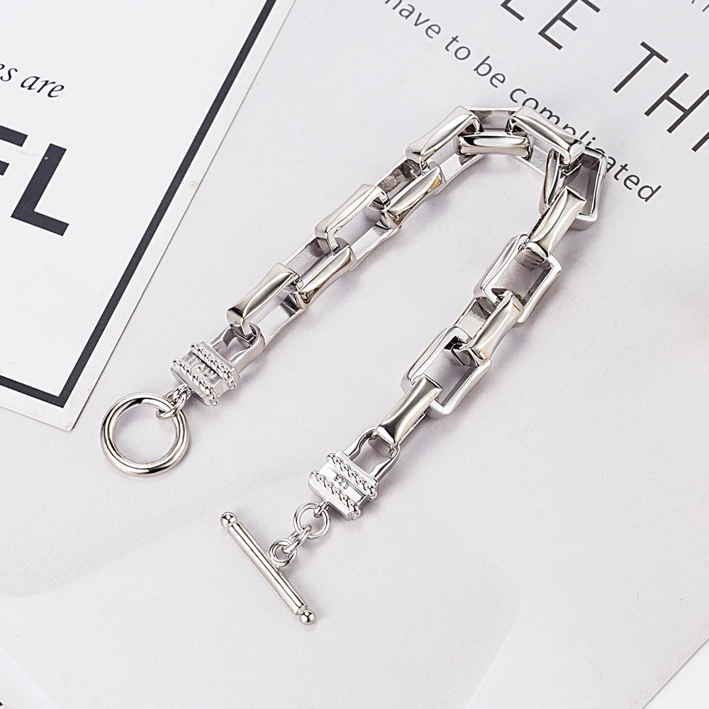 Мужской браслет из серебра 925 пробы в стиле панк|bracelet silver sterling 925|silver 925jewelry men bracelets