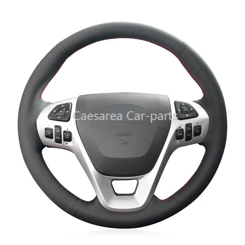 

Custom Made DIY Anti Slip DIY leather Car Steering Wheel Cover for Ford Explorer 11-19 Taurus 13-19
