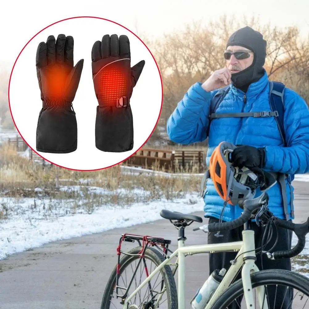 

Neutral Winter Heated Gloves Black Fast Heating Touchscreen Electric Mitten For Men Women Suitable For Various Outdoor Sports