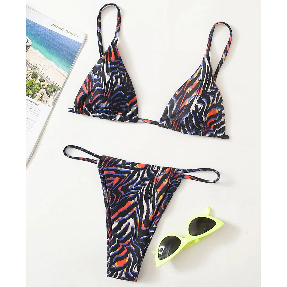 

Bikini 2021 Women Swimsuit Female Swimwear Mini Thong Bikinis Set Bather Swimming for Bathing Suit Woman Biquini Swimsuits