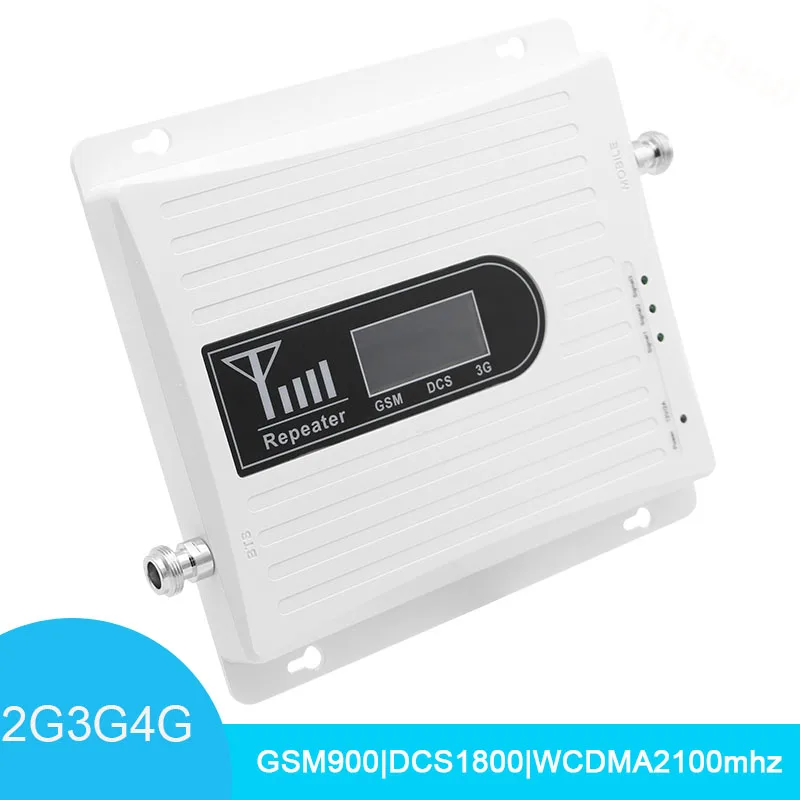 Усилитель 4G 2G GSM 900 3G 2100 LTE 1800 усилитель сотового сигнала трехдиапазонный UMTS