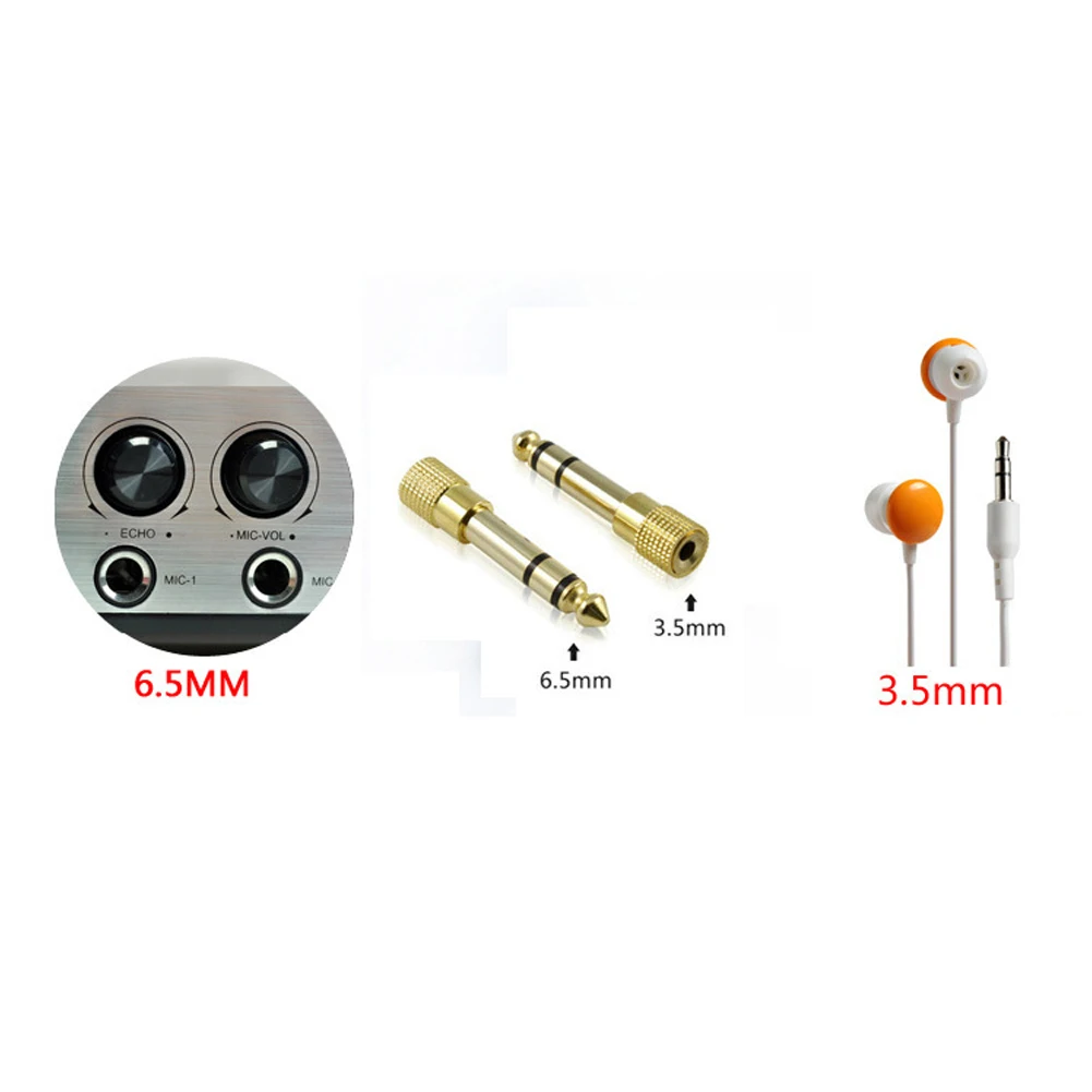 Electronic Practical Replacement Female Accessories Universal Jack Male Plug Portable Stereo Audio Adapter |