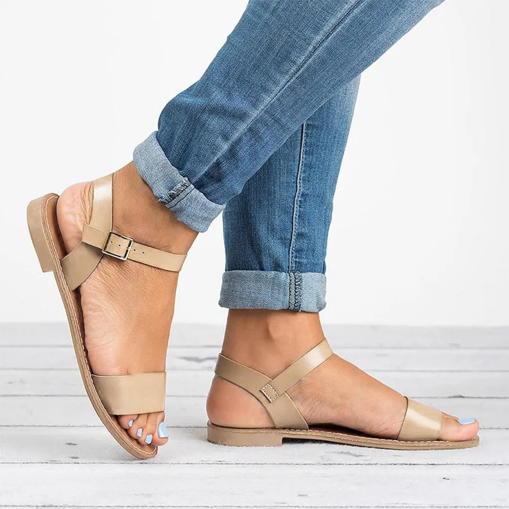 Женские сандалии коллекция 2020 года сезон лето женская обувь на плоской подошве в