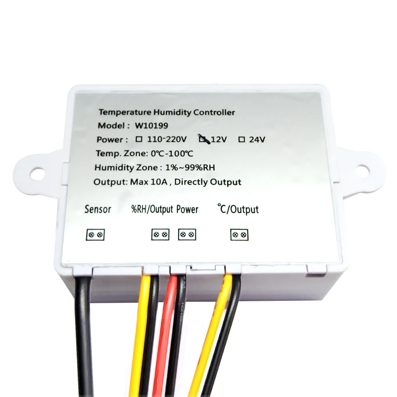 XK-W1099 Dual Digital Thermostat Humidistat Egg Incubator Temperature Humidity Controller Regulator Thermometer Hygrometer 24V |