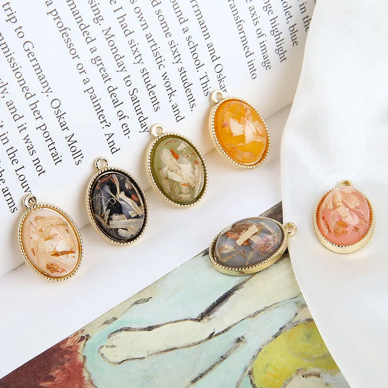 

New style 30pcs/lot color resin core decoration geometry ovals shape alloy floating locket charms diy jewelry earring accessory
