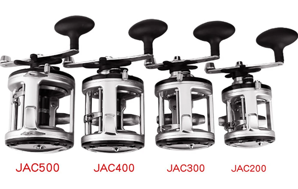 

JCA200/JCA300/JCA400/JCA500 12+1BB Drum pesca reel Metal Fishing Spinning Trolling Reel Tackle JCA Series Tool For Fishing reel