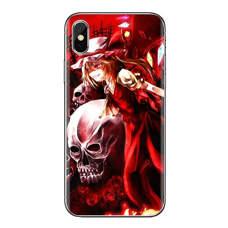 Аниме touhou scarlet eyes для iPod Touch Apple iPhone 4 4s 5 5S SE 5C 6 6S 7 8 X XR XS Plus MAX мягкие прозрачные чехлы
