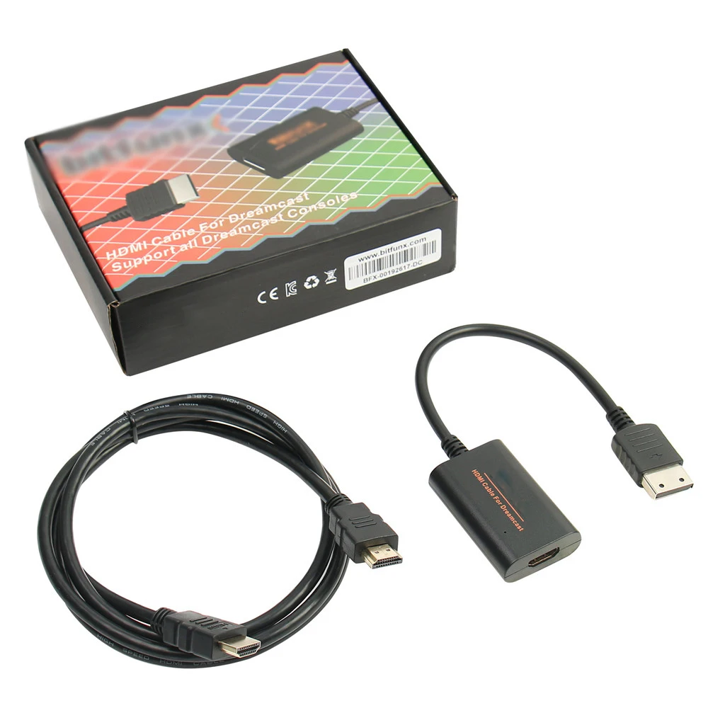 Адаптер высокого разрешения HDMI совместимый и кабель HD для консолей Sega Dreamcast