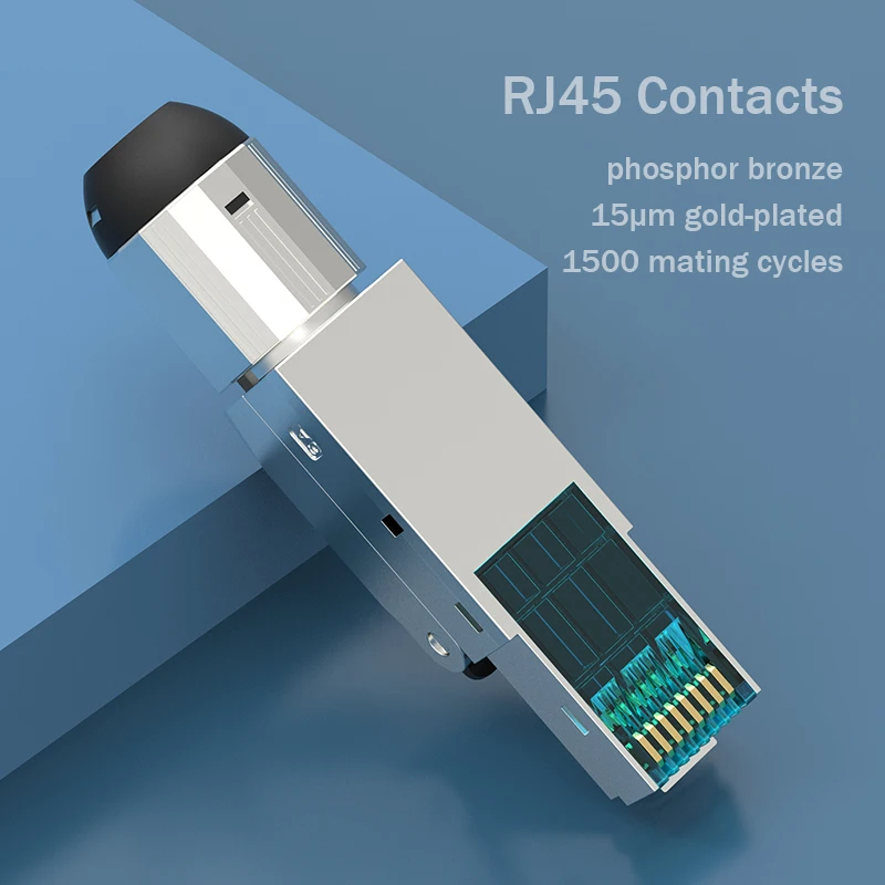 Коннектор Linkwylan P117 серия RJ45 коннектор без инструментов Cat7 Cat6A концевой штекер