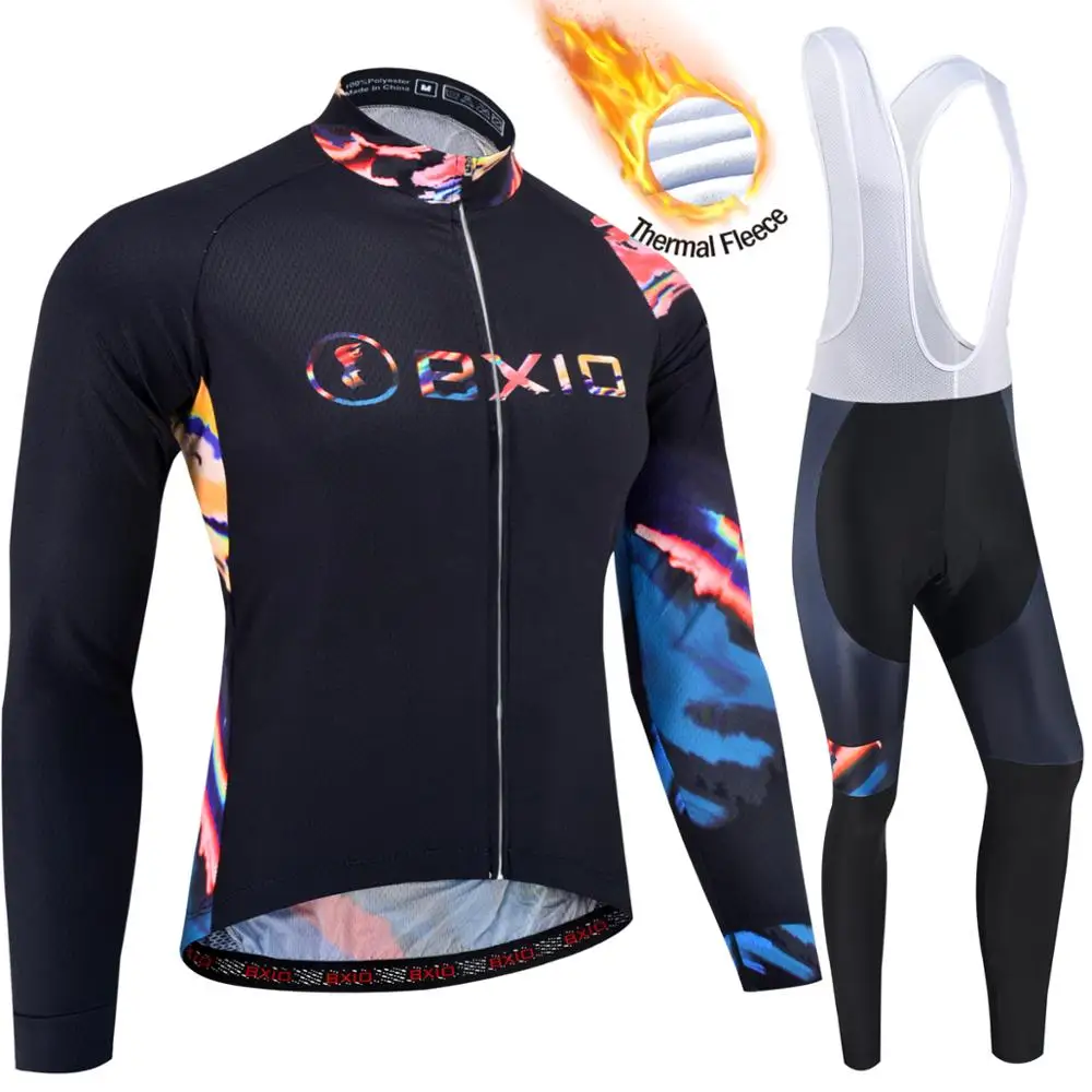 BXIO Теплая Флисовая одежда для велоспорта зимняя теплая велосипедная на молнии с