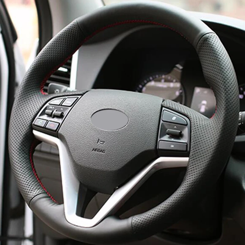 Искусственная кожа черного цвета для Hyundai Tucson 2015 2016 | Автомобили и мотоциклы