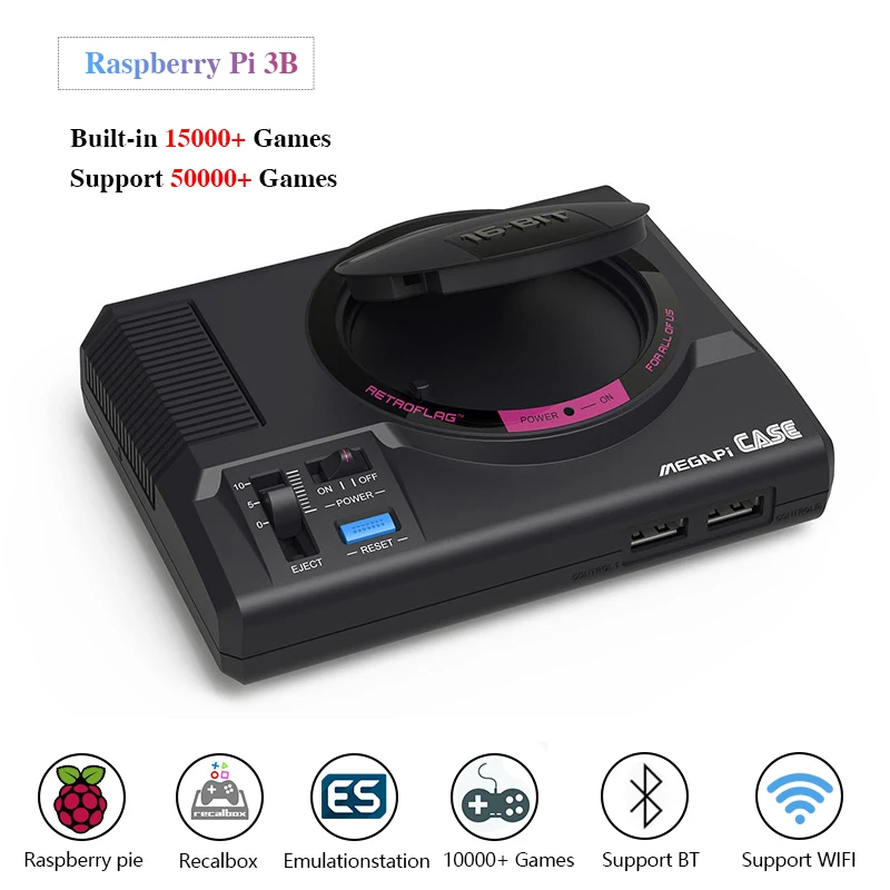 Оригинальная игровая консоль Retroflag MEGAPI использует Raspberry Pi 3B Plug & Play игровые