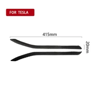 3d carbon fiber car sticker carbon fiber rear fog light trim strip car accessories suitable for tesla model x
