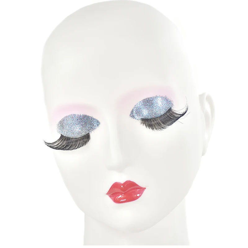 Женский манекен белая голова-подставка для парика специальный с орнаментом