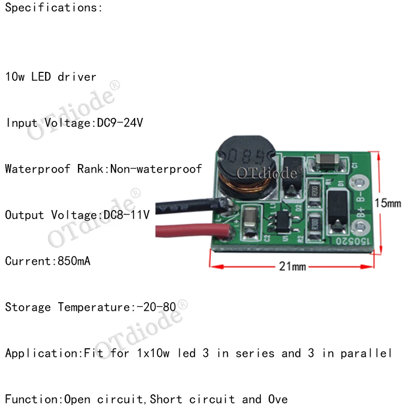 

Трансформатор OTdiode 12-24В для LED ламп 10-50Вт