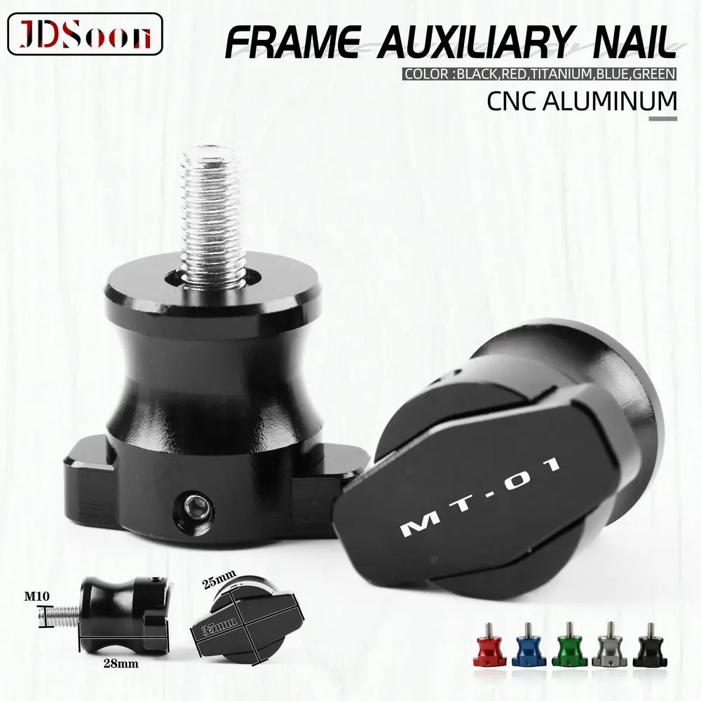 

For YAMAHA MT-09 MT09 MT 09 FZ-09 FZ 09 Motorcycle CNC Aluminum Frame Stands 6MM Screws sliders Swingarm Spools Slider M6