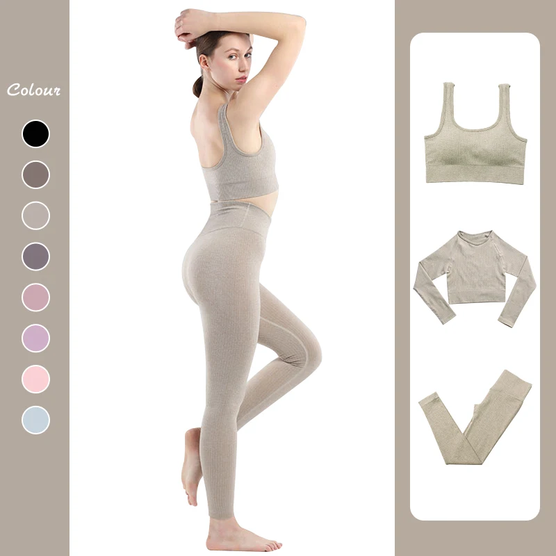 

Seamless Leggings Gym Clothing Female High Waist Gym Sportswear Women Tracksuit Fitness Clothing Yoga Sets Sport Workout Outfit