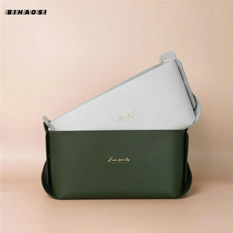 Большая кожаная настольная коробка для хранения гостиной спальни мелочей