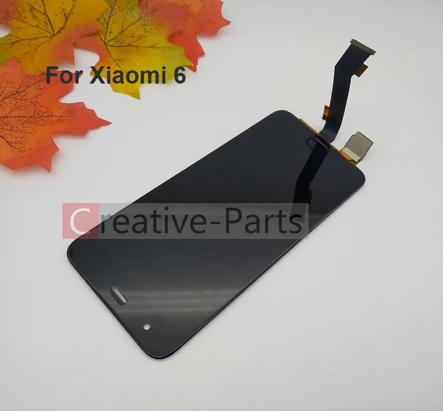 Оригинальный ЖК-дисплей для Xiaomi Mi 6 черный цвет с сенсорным стеклом дигитайзер
