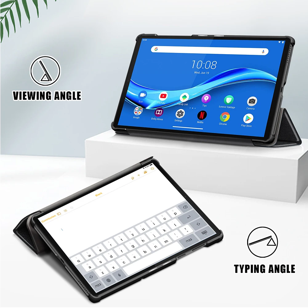 Чехол для Lenovo YOGA Tab M10 FHD плюс 10 3 дюймов TB X606F X606X Тонкий чехол на магните с сна смарт