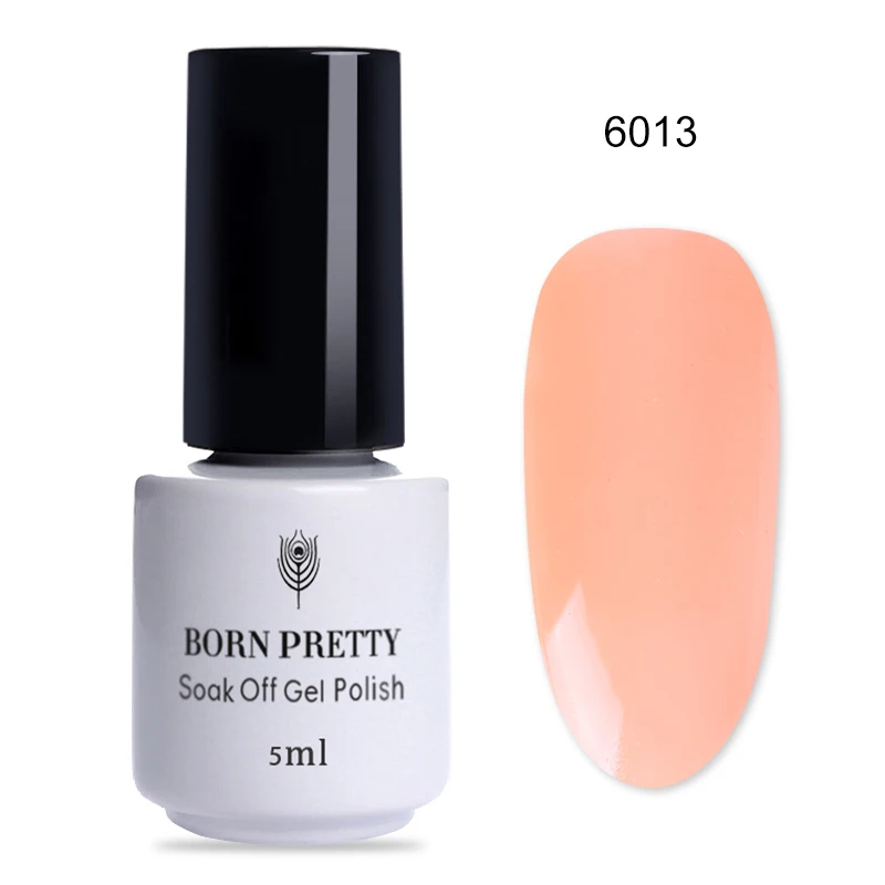 6013 BORN PRETTY одношаговый УФ-Гель-лак красочный замачиваемый Маникюр УФ-гель для дизайна ногтей лак для ногтей гель лак 5 мл Базовое покрытие - Цвет: 6013
