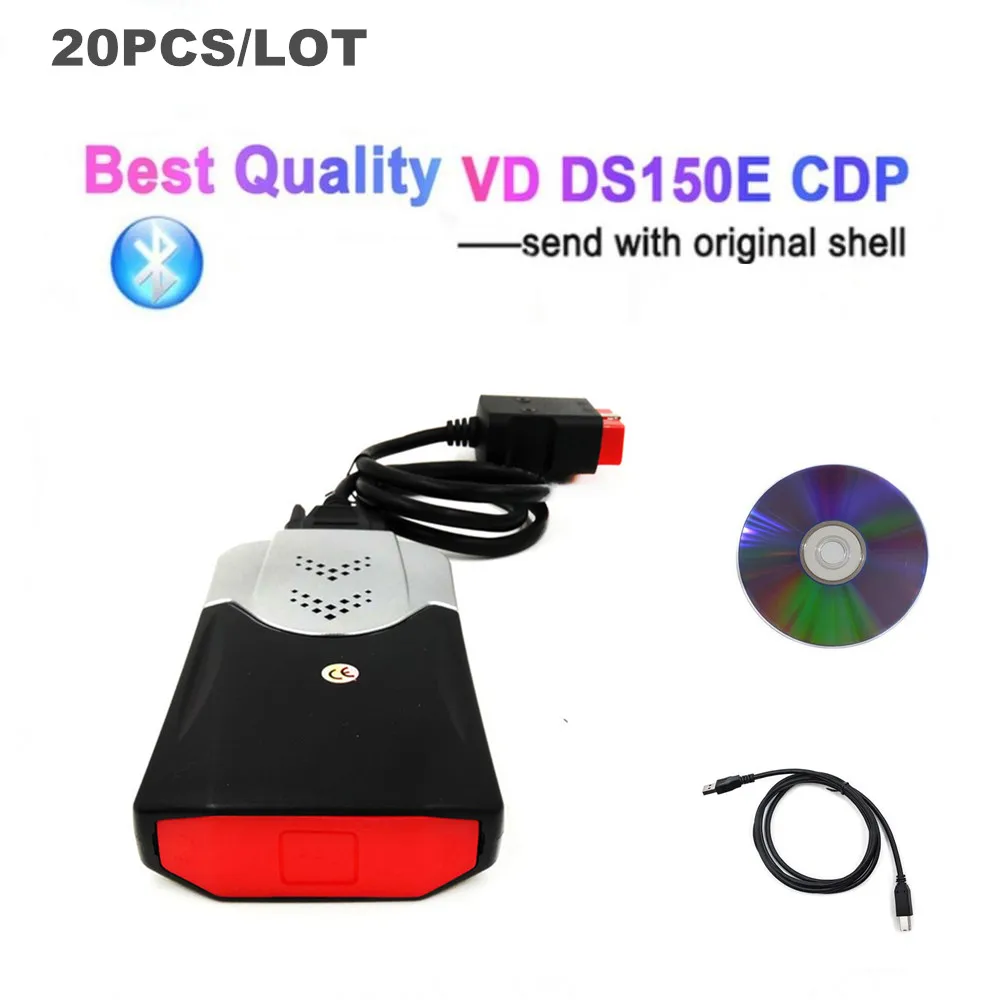 Автомобильный bluetooth-сканер vd tcs cdp pro 2017.r3 с генератором ключей для delphis ds150e obdii obd2 20