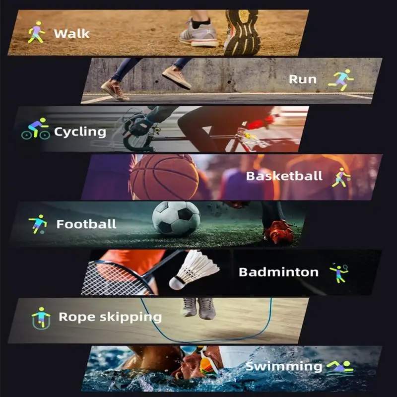 

Smart Watch Multi-sport Mode Smartwatch IP68 Waterproof Men Women Heart ECG Blood Rate Monitor Smart Watch For Android IOS